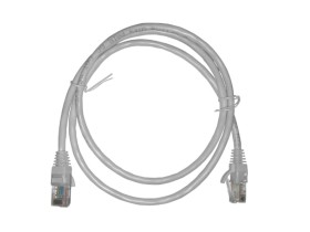 Патч-корд UTP4 cat 5e, 1,0м, ВС, LSZH, белый, литой коннектор NETKO Optima