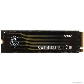 SSD MSI 2TB PCIe 4.0 NVMe M.2 SPATIUM M480 PRO S78-440Q600-P83