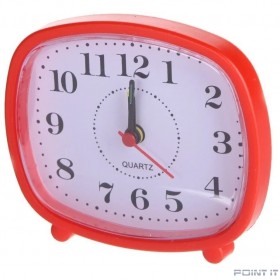 Perfeo Quartz часы-будильник &quot;PF-TC-005&quot;, прямоугольные 10*8,5 см, красные