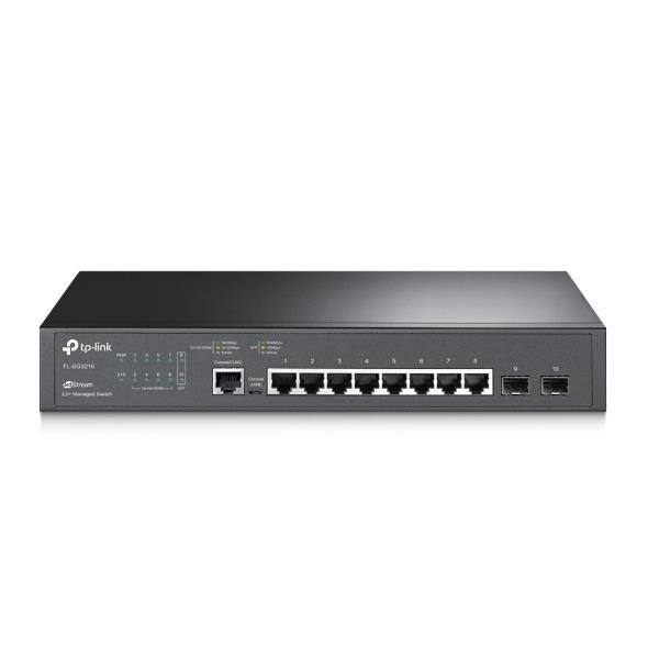 Сетевой коммутатор TP-LINK TL-SG3210X-M2 Type KVM switch Настольное исполнение 8x10Base-T / 100Base-TX / 1000Base-T 2xSFP 1xНаличие USB1.1 1xRJ45 1 6.84 Вт TL-SG3210X-M2