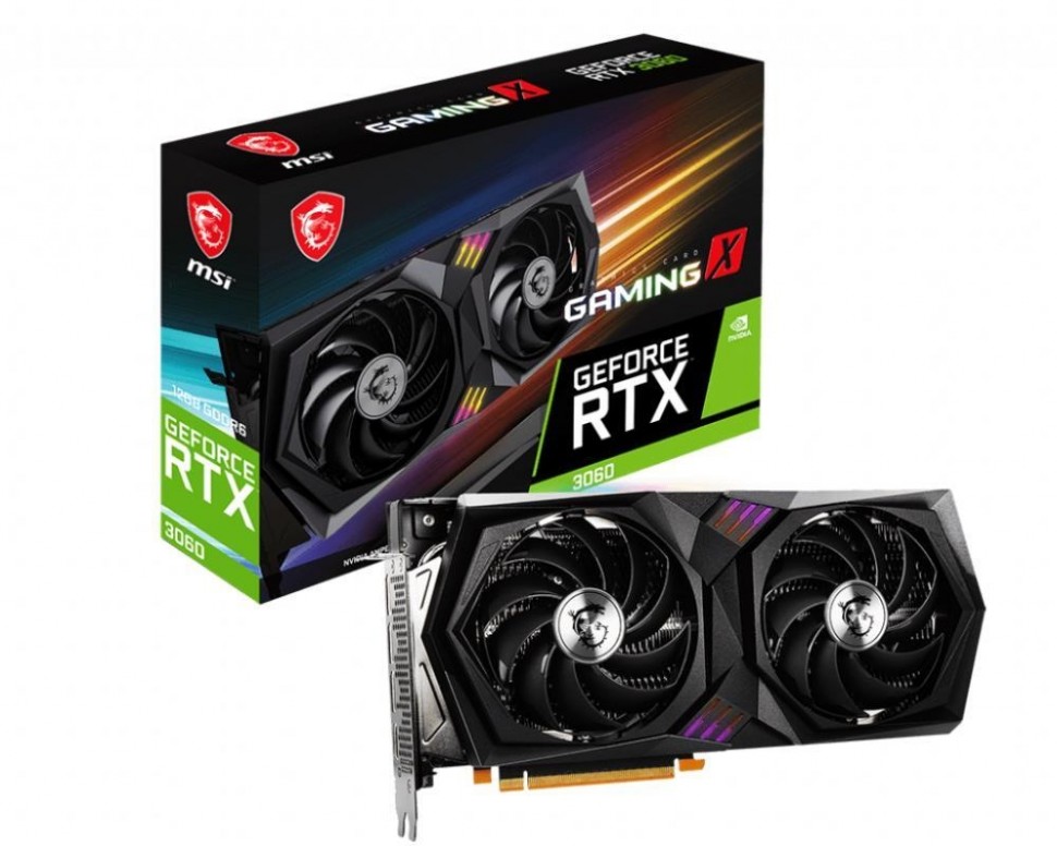 Видеокарта PCIE16 RTX3060 12GB GDDR6 RTX 3060 GAMING X 12G MSI