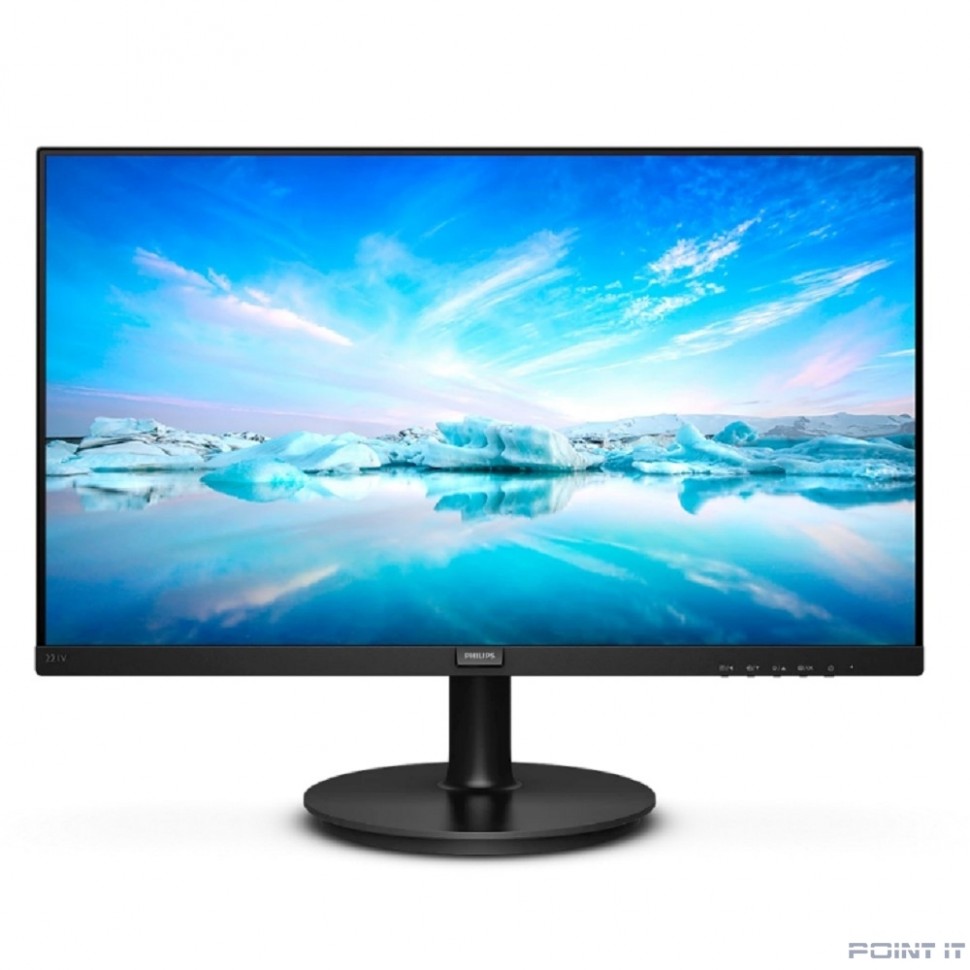 Монитор Монитор Philips 21.5&quot; 221V8 (00/01) Black (VA, 1920x1080, D-sub+HDMI, 4 ms, 178°/178°, 250 cd/m, 3000:1) (760182)