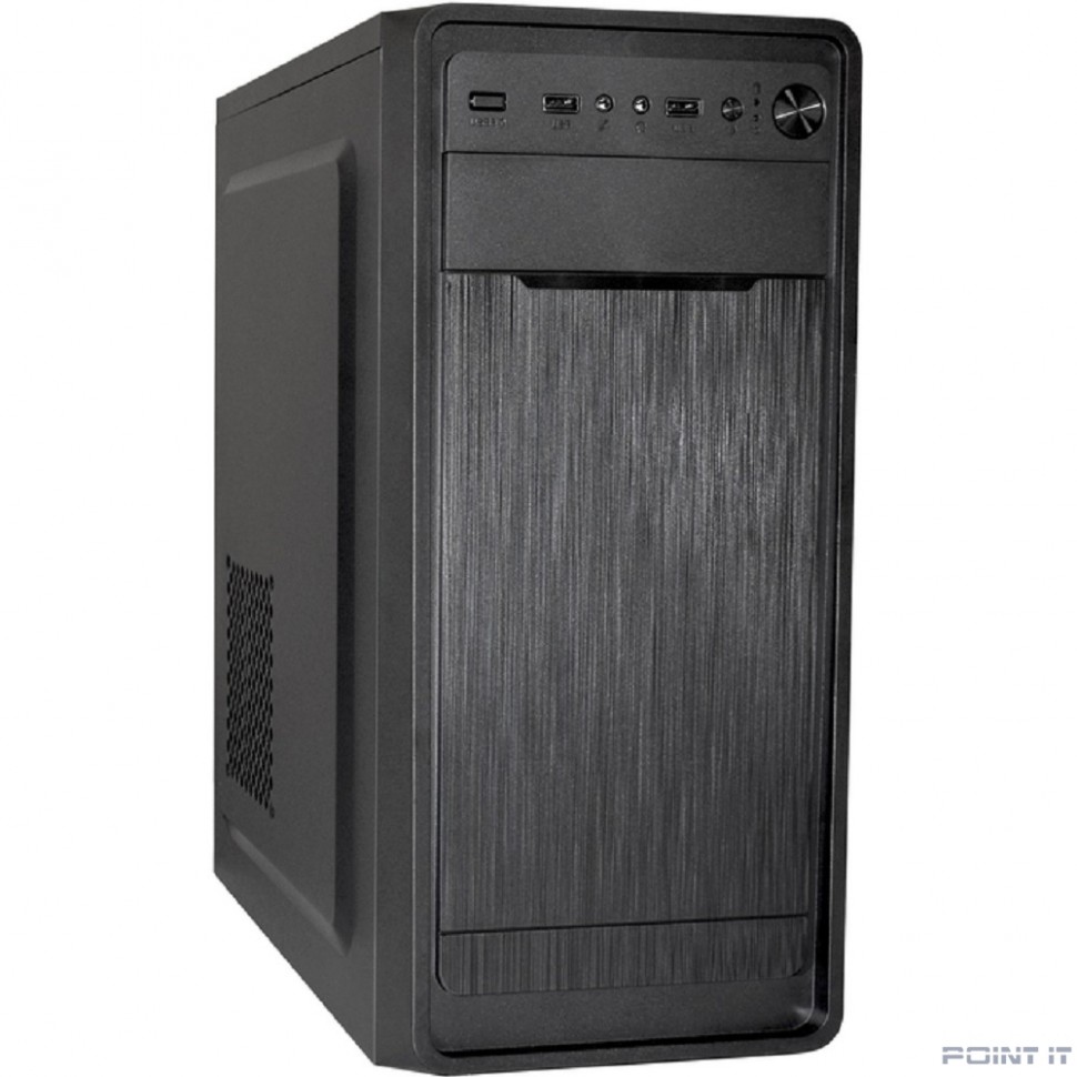 Exegate EX283069RUS Корпус Miditower ExeGate XP-332 Black, ATX, <XP350, Black,120mm>, 2*USB, Audio