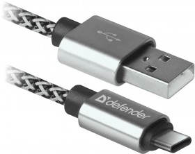Кабель USB2.0 TO TYPE-C 1M WHITE USB09-03T 87815 DEFENDER