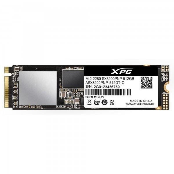 SSD жесткий диск M.2 2280 512GB ASX8200PNP-512GT-C ADATA