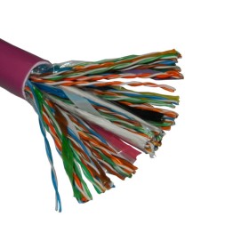 Кабель NETKO UTP50 cat.5e, 305м, 0,5мм, нг(А)-HF FR-LSZH - малодымный, не содержащий галогенов, фиолетовый РАСПРОДАЖА