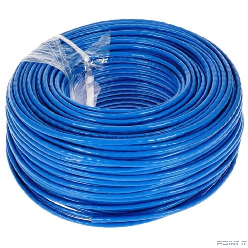 5bites Кабель US5505-100A-BL витая пара UTP / SOLID / 5E / 24AWG / CCA / PVC / BLUE / 100M