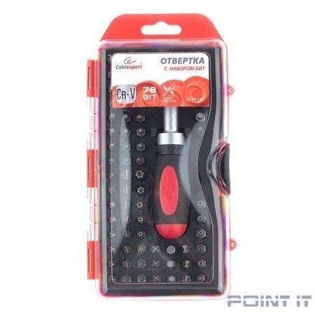 Cablexpert TK-SD-371 Отвертка с набором бит (79 предметов)