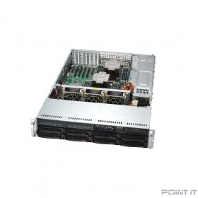 Supermicro SYS-621P-TRT - 2U, 2x1200W, 2xLGA4677, iC741, 16xDDR5, 8x3.5&quot; bays, 2x10GbE, IPMI, RMKit