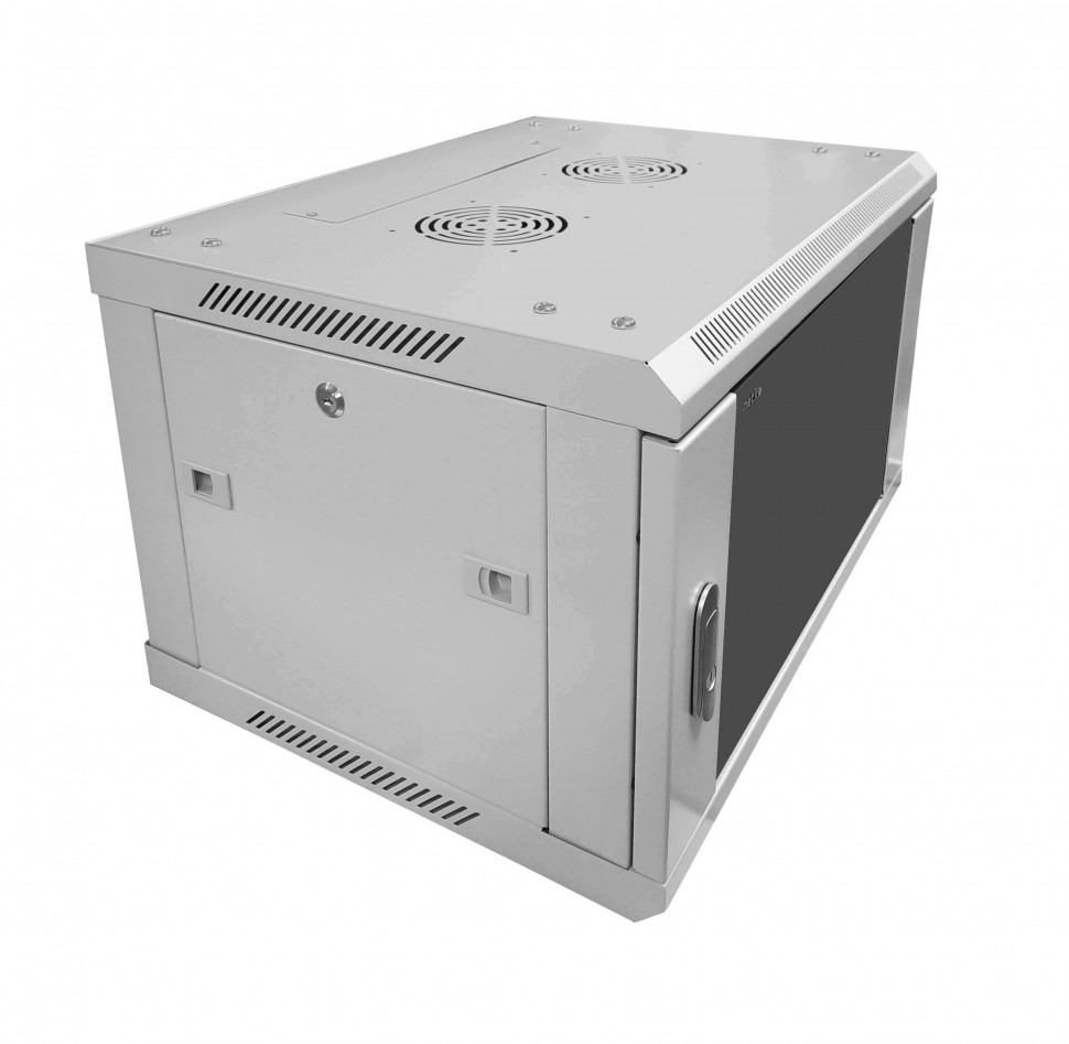 Шкаф настенный 15U серия WMA (Wall Maestro) (600х600х768), передняя дверь стекло, разборный, серый Netko