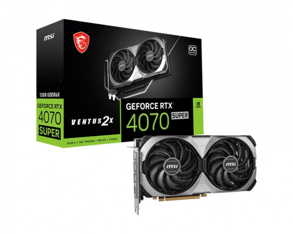 Видеокарта PCIE16 RTX4070 SUPER 12GB 4070 SUPER 12 VENTUS 2X OC MSI