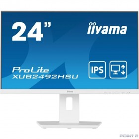 Монитор LCD Iiyama 23.8'' XUB2492HSU-W5 белый {IPS 1920х1080 250cd 178/178 1000:1 4ms D-Sub HDMI Displayport USB-Hub Speakers}