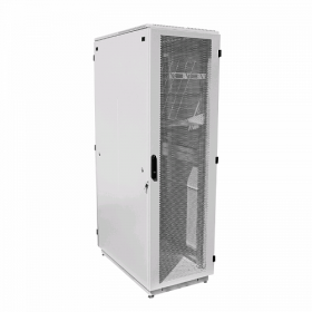  								Шкаф серверный напольный 42U (600 × 1000) дверь перфорированная, задние двойные перф.							