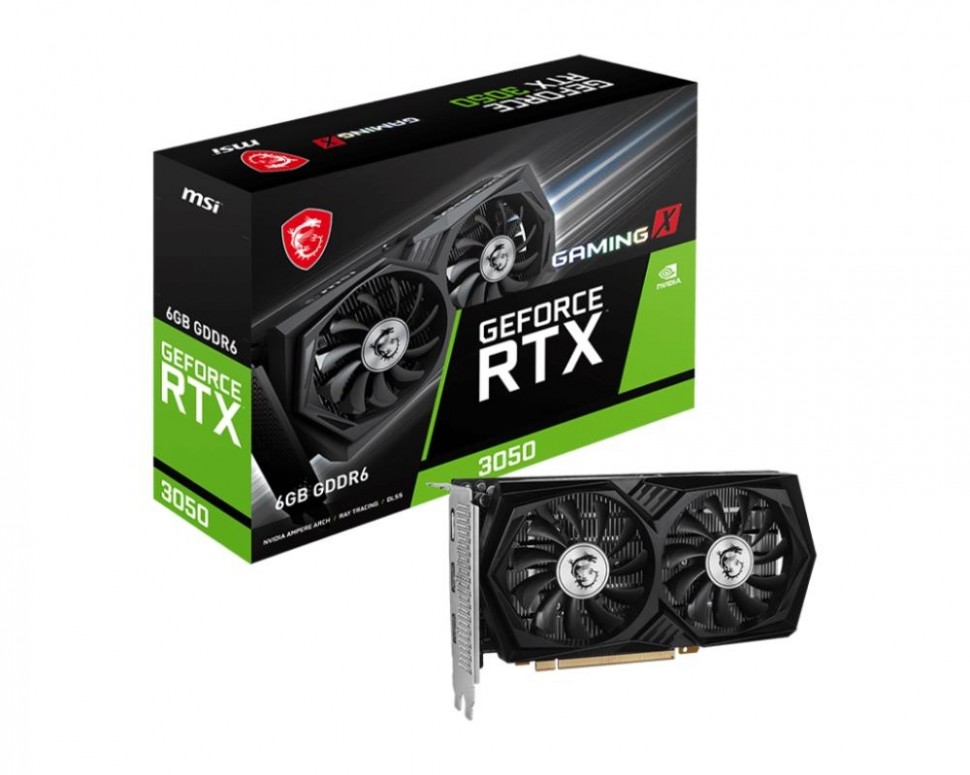 Видеокарта PCIE16 RTX3050 6GB RTX 3050 GAMING X 6G MSI