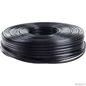 Gembird Кабель телефонный 100м (4-х жильный, 2 пары, плоский) черный