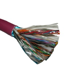 Кабель NETKO FTP25 cat.5e, 305м, 0,5мм, нг(А)-HF FR-LSZH - малодымный, не содержащий галогенов, фиолетовый РАСПРОДАЖА