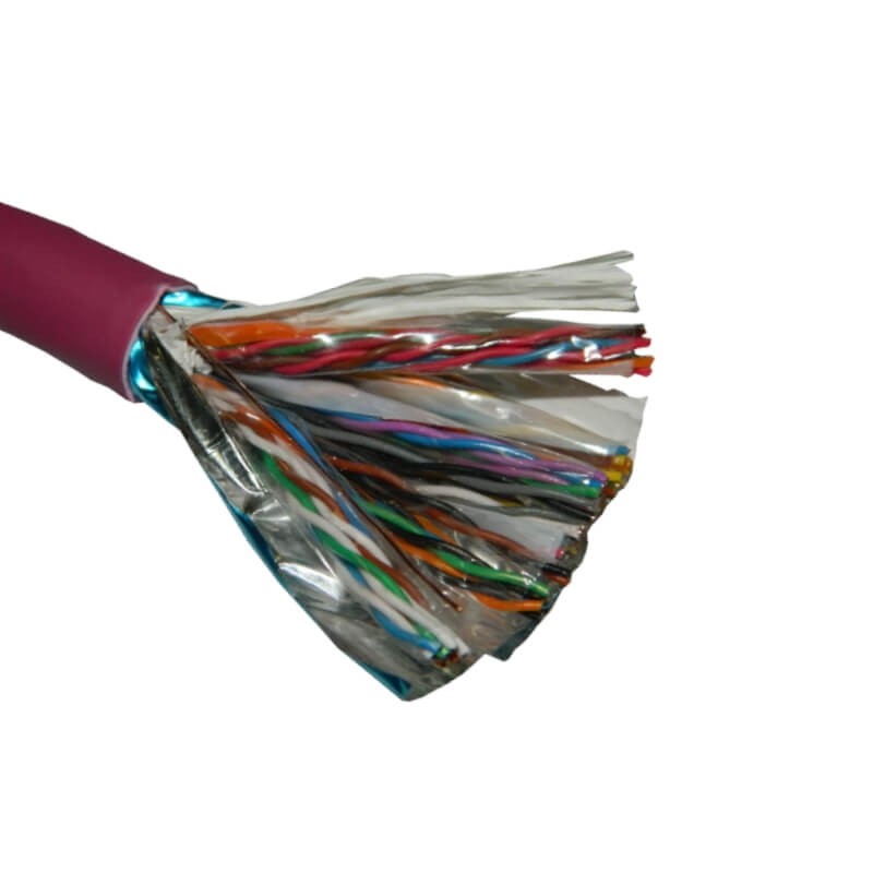 Кабель NETKO FTP25 cat.5e, 305м, 0,5мм, нг(А)-HF FR-LSZH - малодымный, не содержащий галогенов, фиолетовый РАСПРОДАЖА