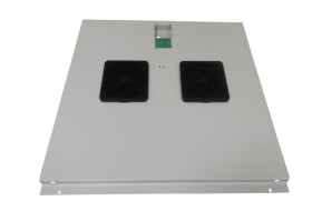 Блок вентиляторов 2 шт для TE глубиной 600 с кабелем серый Netko