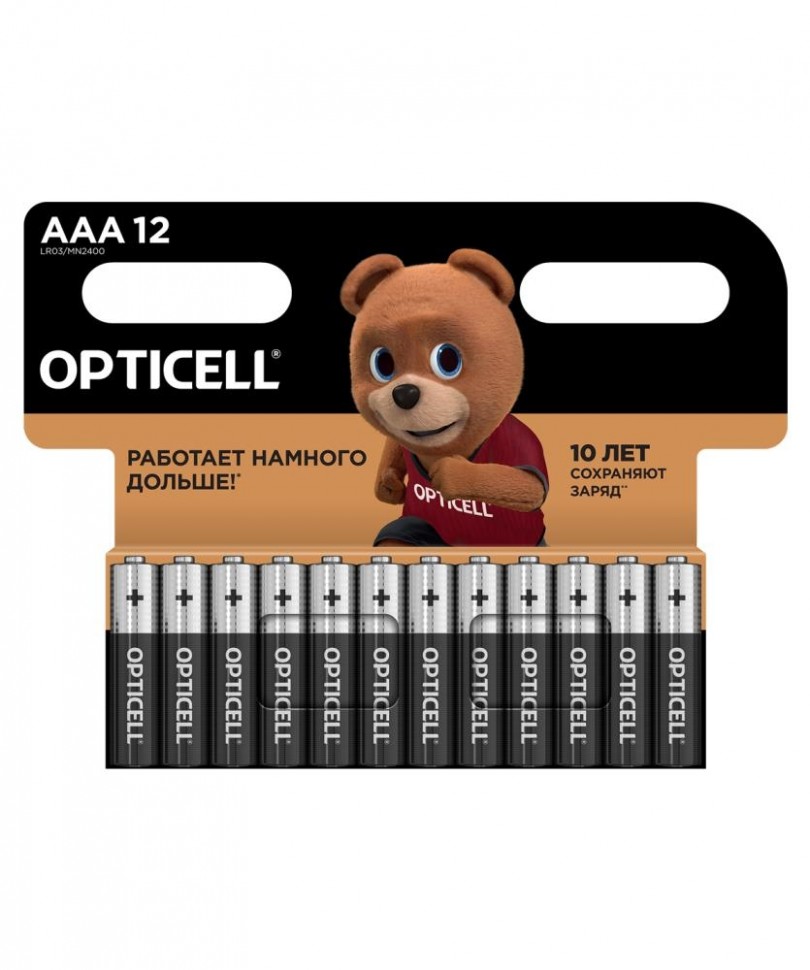 Элемент питания (батарейка) BASIC AAA 12 PCS 5051011 OPTICELL