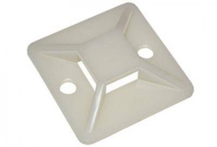 Площадка самоклеющаяся для крепления стяжек 25мм*25мм (для стяжек шириной 6,2мм), NETKO Optima (упак.100 шт)