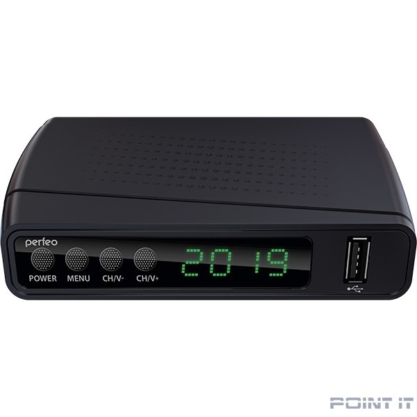 Perfeo DVB-T2/C приставка "STREAM" для цифр.TV, Wi-Fi, IPTV, HDMI, 2 USB, DolbyDigital, пульт ДУ [PF_A4351]