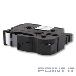 TZ-241_CACTUS Лента CACTUS (CS-TZ241) для печати наклеек в устройствах brother P-touch 1010/1280/1280VP/2700VP, черный на белом, 18мм х 8м