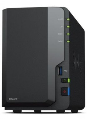 СХД настольное исполнение 2BAY NO HDD DS223 SYNOLOGY