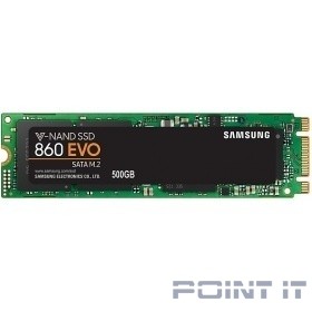 SSD жесткий диск M.2 SATA 2280 500GB 860 EVO MZ-N6E500BW SAMSUNG