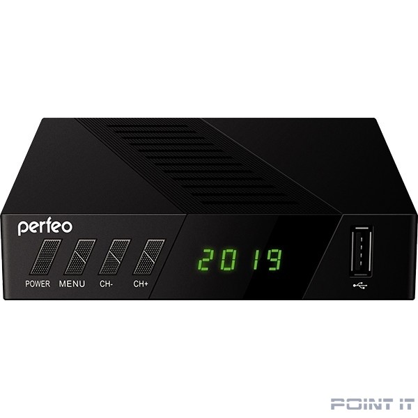 Perfeo DVB-T2/C приставка "STREAM-2" для цифр.TV, Wi-Fi, IPTV, HDMI, 2 USB, DolbyDigital, пульт ДУ [PF_A4488 ]
