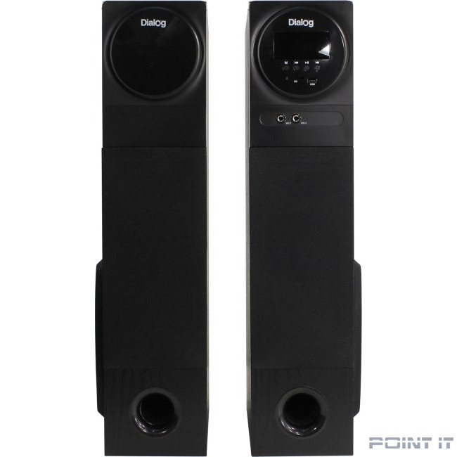 Dialog Progressive AP-2300 BLACK - акустические колонки 2.0, 2*40W RMS, Bluetooth, FM+USB+SD reader