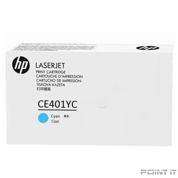 HP Картридж CE401YC лазерный голубой (белая коробка)