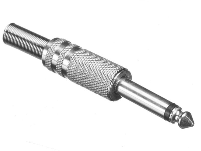 Штекер 6.3 моно (металл), NETKO Optima