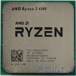 Процессор RYZEN X4 R3-4100 SAM4 65W 3800 100-000000510 AMD