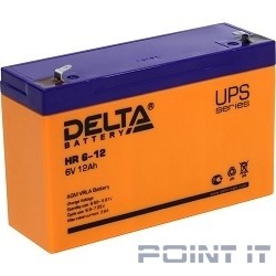 Delta HR 6-12 (12 А\ч, 6 В) свинцово- кислотный аккумулятор  