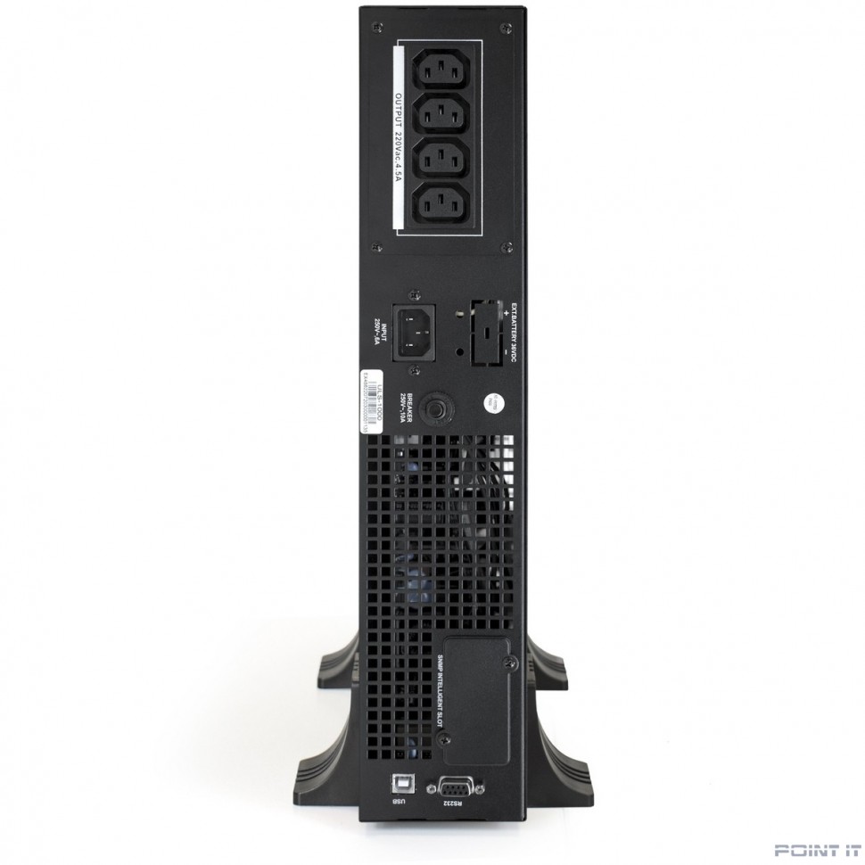 Exegate EP285646RUS ИБП On-line ExeGate PowerExpert ULS-1000.LCD.AVR.C13.USB.RS232.SNMP.2U <1000VA/1000W, On-Line, PF=1, LCD, 4*IEC-C13, RS232, USB, SNMP-slot, Rackmount 2U/Tower, Black>