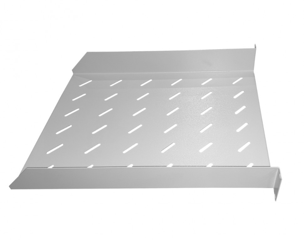 Полка консольная 2U, глубина 580, без крепежа, серая