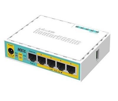 Маршрутизатор 10/100M 5PORT HEX POE RB750UPR2 MIKROTIK