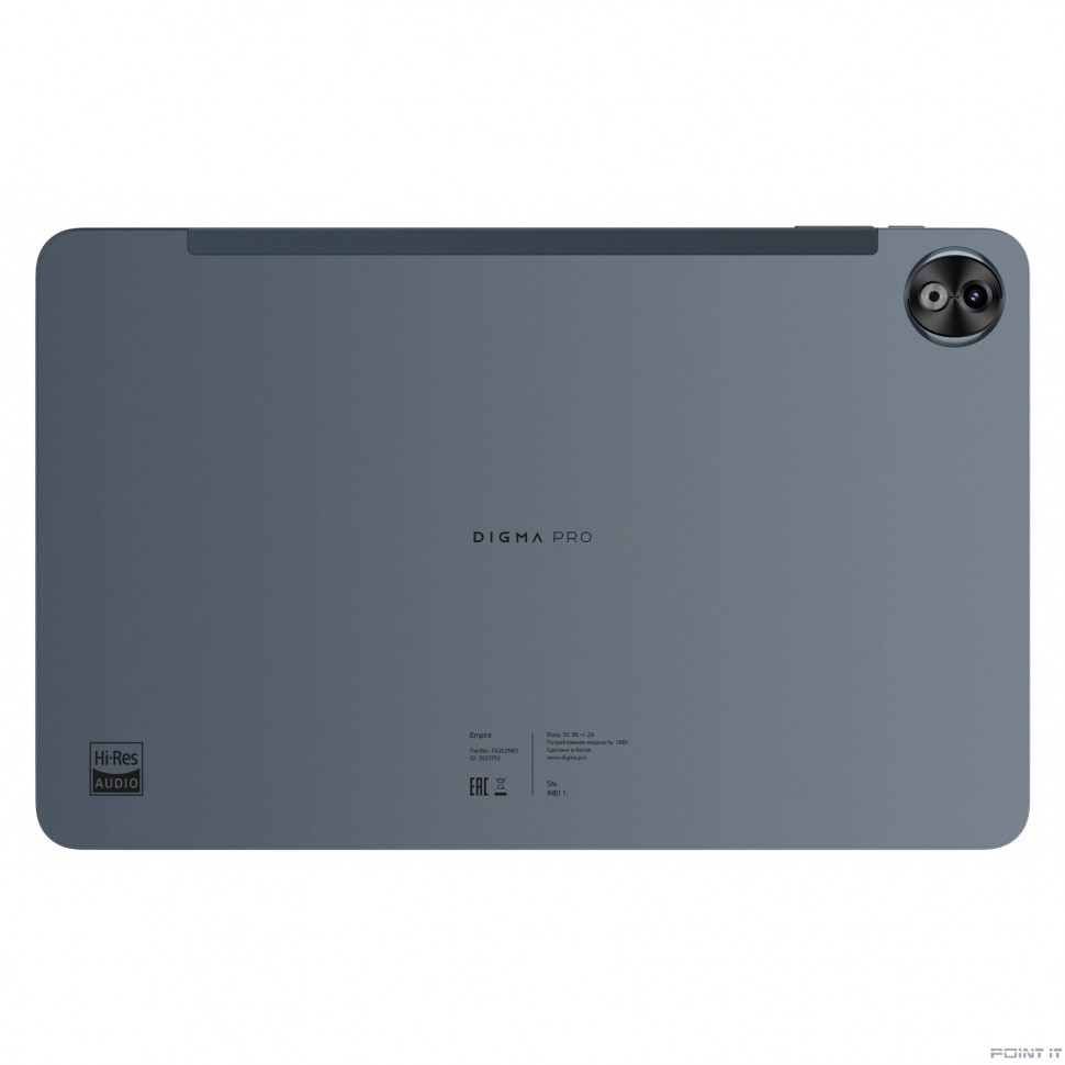 Планшет Digma Pro Empire G99 8C/8Gb/256Gb 12" In-Cell 2000x1200/4G/2Sim/серый/BT/16Mpix/8Mpix/10000m