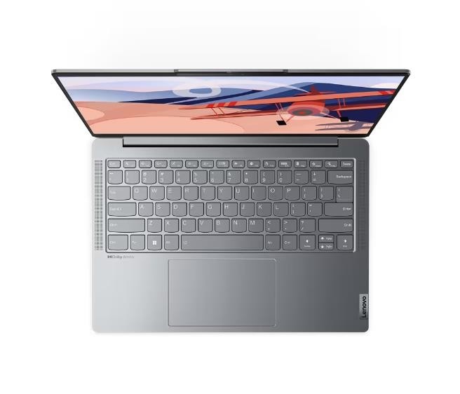 Ноутбук LENOVO Yoga Slim 6 14IRH8 14" 2240x1400/Intel Core i7-13700H/RAM 16Гб/SSD 512Гб/Intel Iris Xe Graphics/ENG|RUS/Windows 11 Home темно-серый 1.35 кг 83E0003ERK