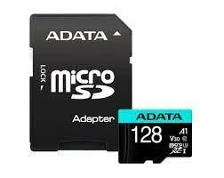 Карта памяти MICRO SDXC 128GB W/AD. AUSDX128GUI3V30SA2-RA1 ADATA