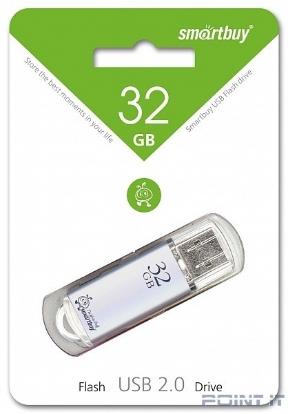 Smartbuy USB Drive 32Gb V-Cut series Silver SB32GBVC-S