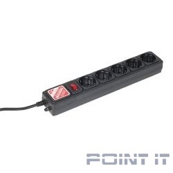 PowerCube Фильтр  B, 1.9м , 5 розеток (SPG-B-6), серый