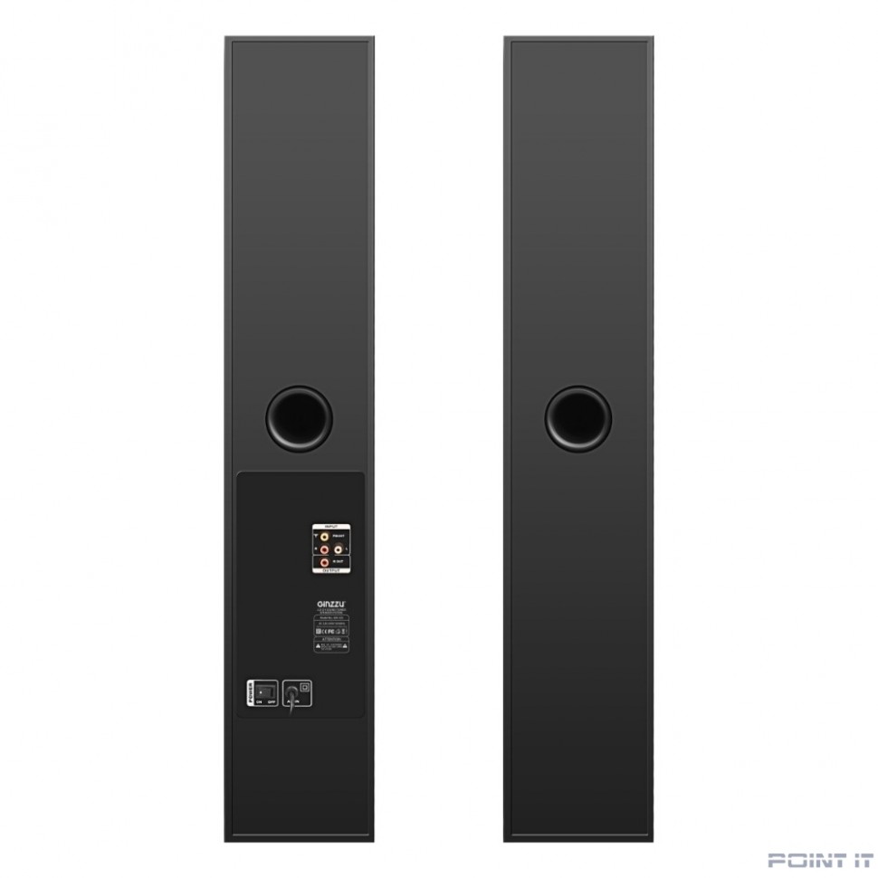 Ginzzu GM-325, Акустическая система 2.0, 2x60W/BT/USB/SD/FM/AUX/ДУ