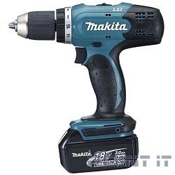 Makita DDF453RFE Дрель аккумуляторная [DDF453RFE]  {18В,2х3Ач Li-ion,БЗП-13мм,0-400\1300об\м,42\27Нм,1.8кг,чем}