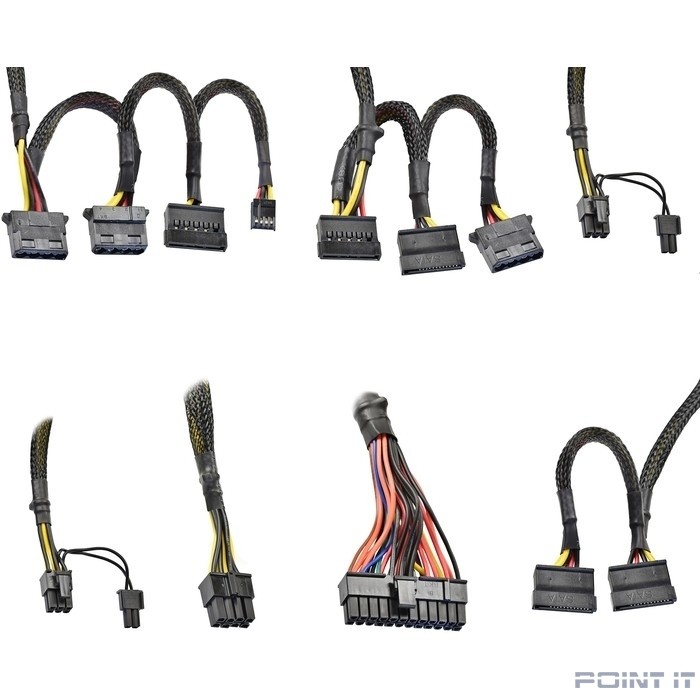 Exegate EX282156RUS Блок питания 800W ExeGate 80 PLUS® Bronze 800PPH (ATX, APFC, КПД 89% (80 PLUS Bronze), 12cm fan, 20+4pin, 2x(4+4)pin, 4xPCI-E, 8xSATA, 4xIDE, black, Color Box)
