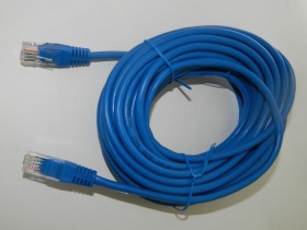 Патч-корд Technolink UTP4 cat 5e, 10.0м, BC, синий