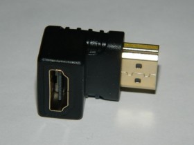 Переходник гнездо HDMI - штекер HDMI угловой, Netko