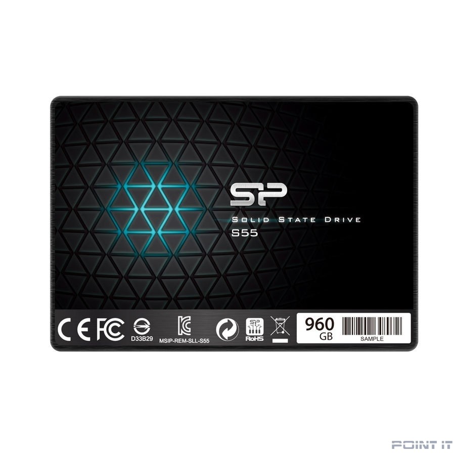 Silicon Power SSD 960Gb S55 SP960GBSS3S55S25 {SATA3.0, 7mm}