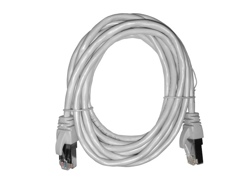 Патч-корд FTP4 cat.5е, 3.0м, BC, LSZH, серый, литой коннектор NETKO Optima