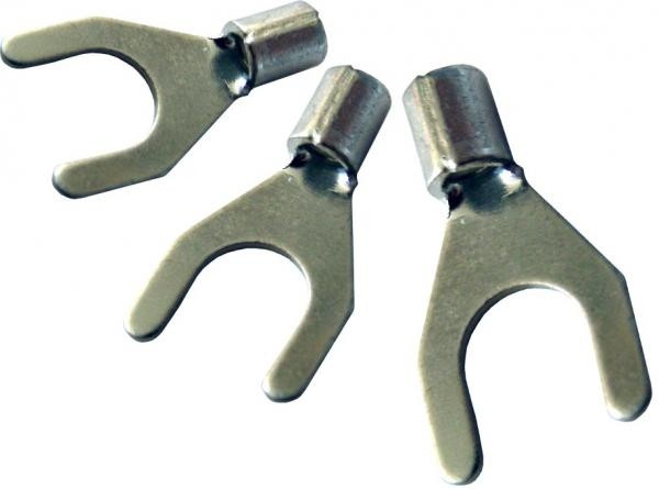 Вилочный кабельный наконечник SNBS 1,25-6 (НВ d=6,4мм) 0,5-1,5мм2, неизолированный, 100 шт, NETKO Optima